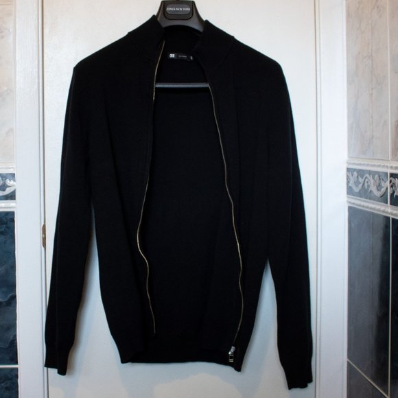Organic Cotton Mock Neck Cardigan - Picture 1 of 3